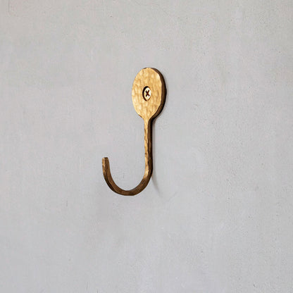 Hammered Brass Wall Hooks | CWG-A1