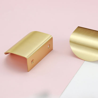 Curved Brass Lip Pulls | WTP-B