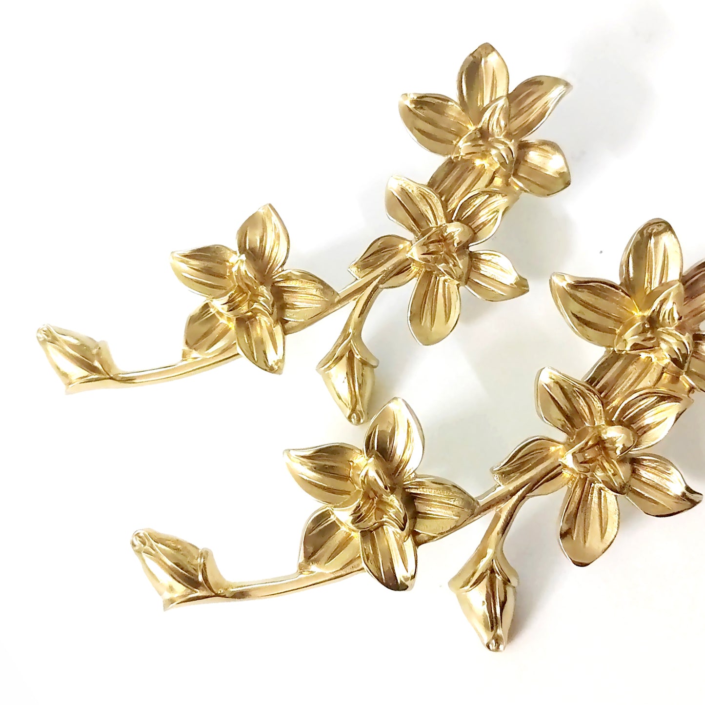 Flower Brass Pulls | A5