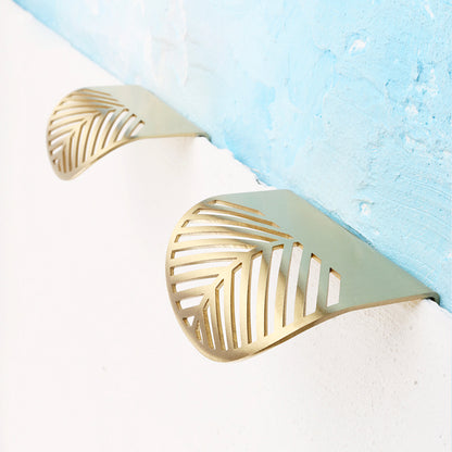 Art Deco Curved Brass Lip Pulls | WTP-A