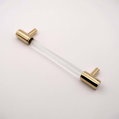 Gold Crystal Cabinet Pulls 5 Inches