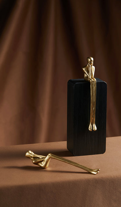 Whimsical Cabinet Door Pulls "Thinker"