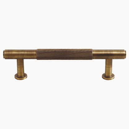 Linear Knurled Antique Brass Handles | ZJW-ATZ