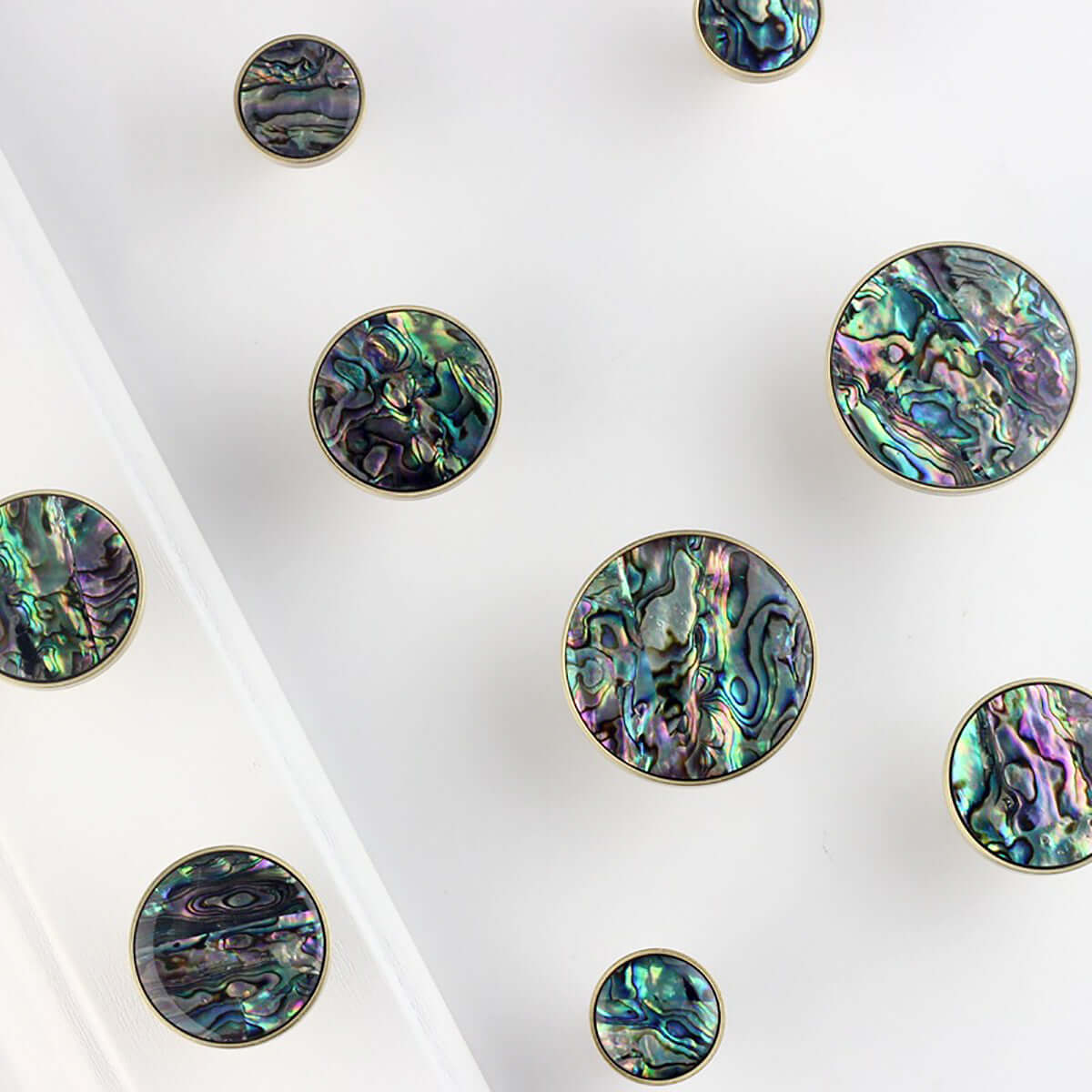 Abalone Shell Drawer Knobs