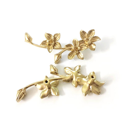 Flower Brass Pulls | A5