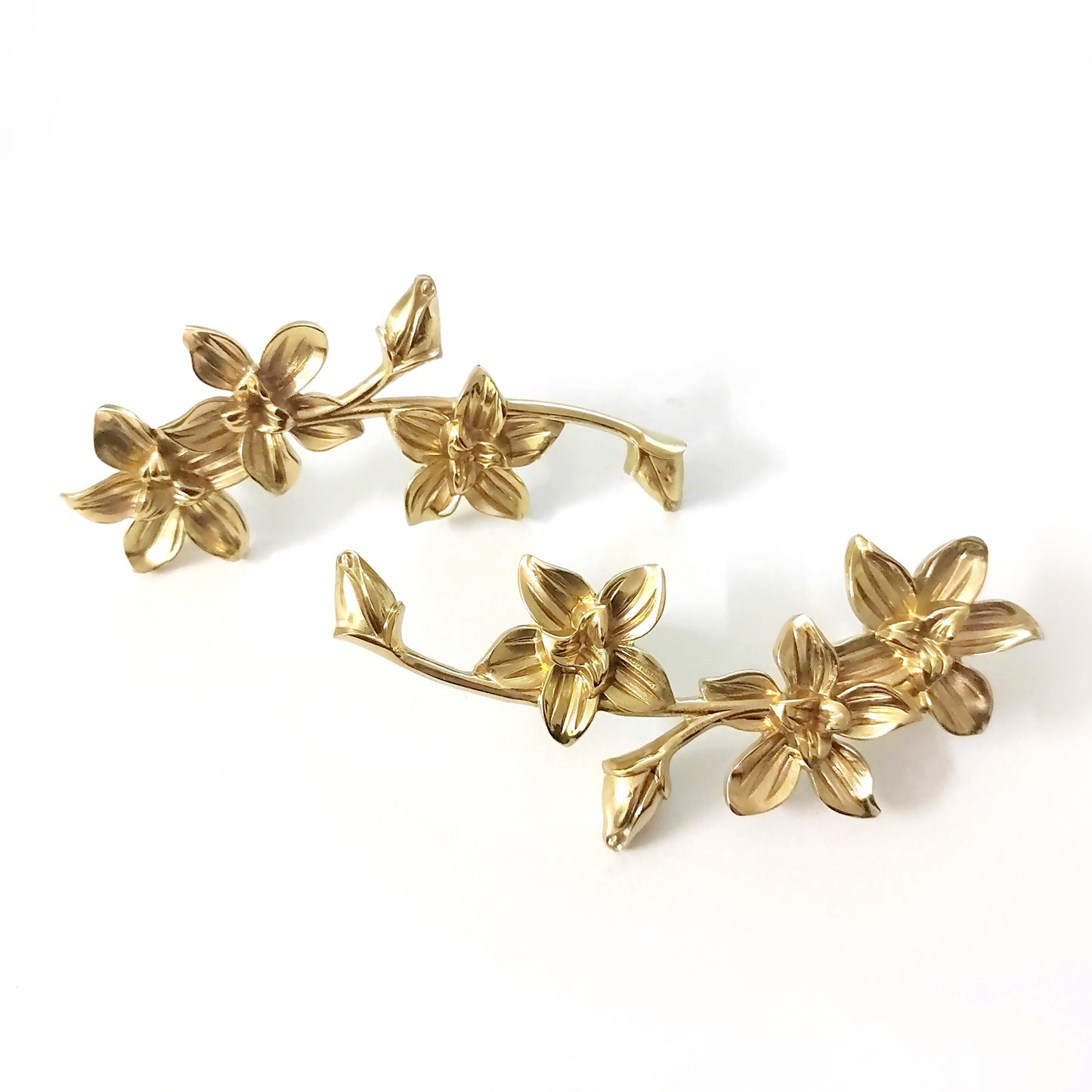 Flower Brass Pulls | A5