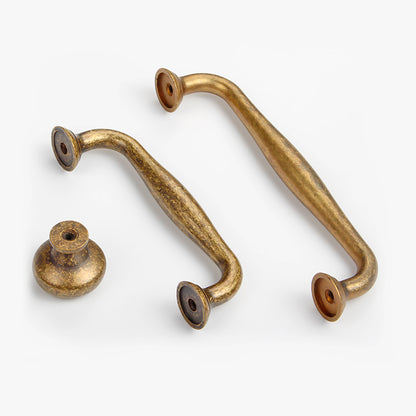 Aged Brass Kitchen Handles | MT04