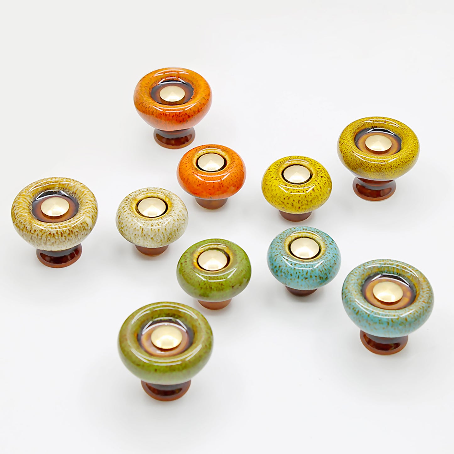 Colorful Vintage Ceramic Cabinet Knobs | MT-02