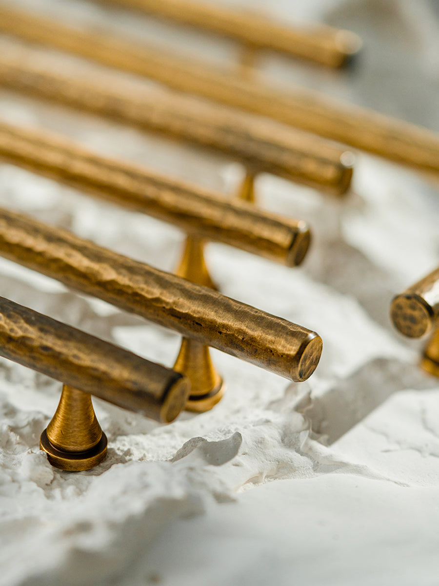 Hammered Aged Brass Handles | CWA-A