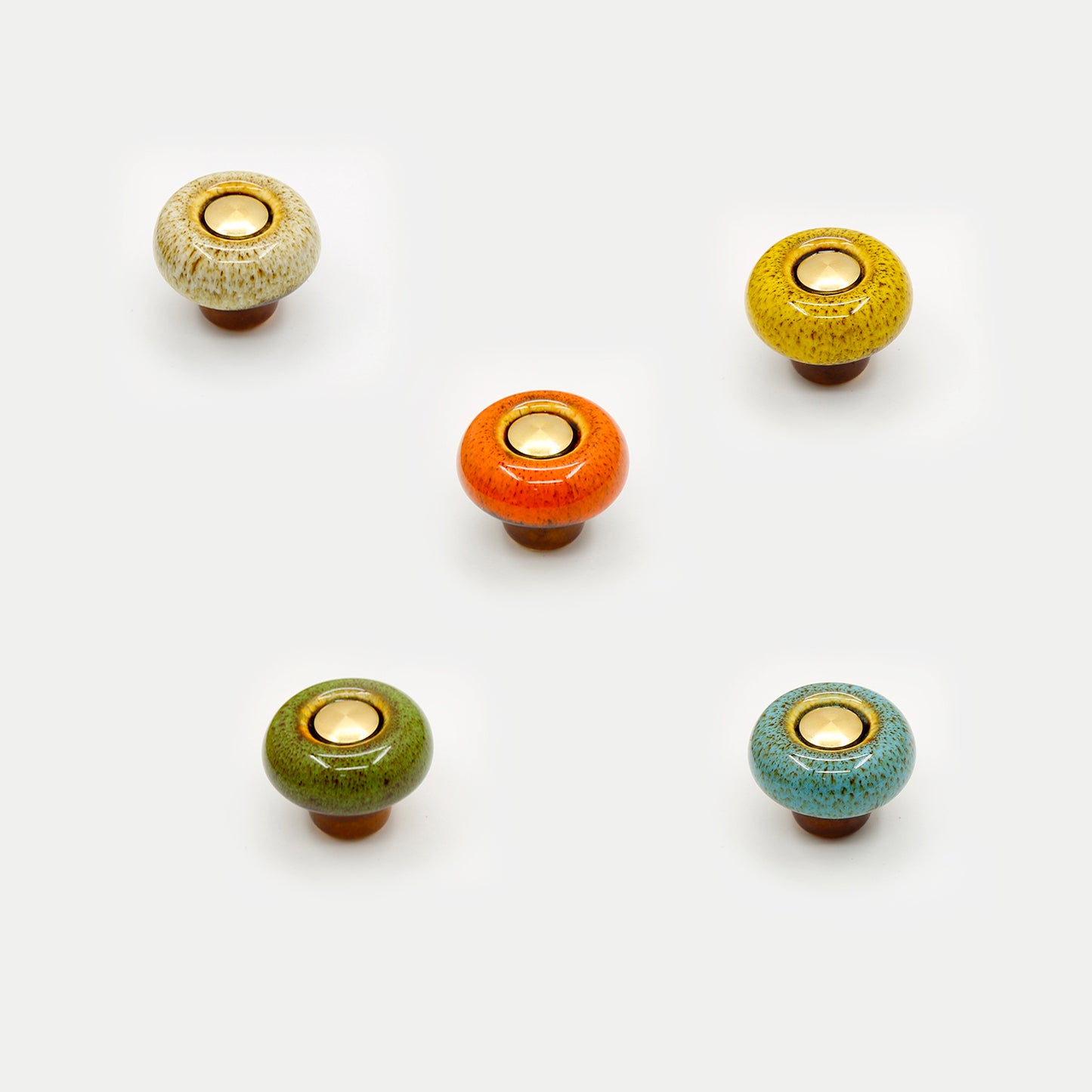 Colorful Vintage Ceramic Cabinet Knobs | MT-02