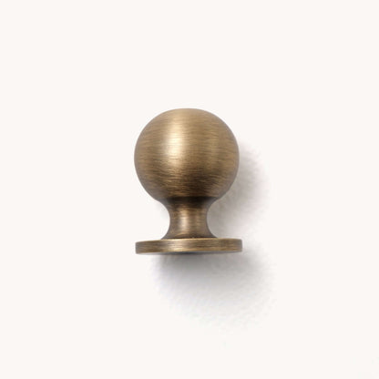 Round Antique Brass Cabinet Knobs | YQ-BA