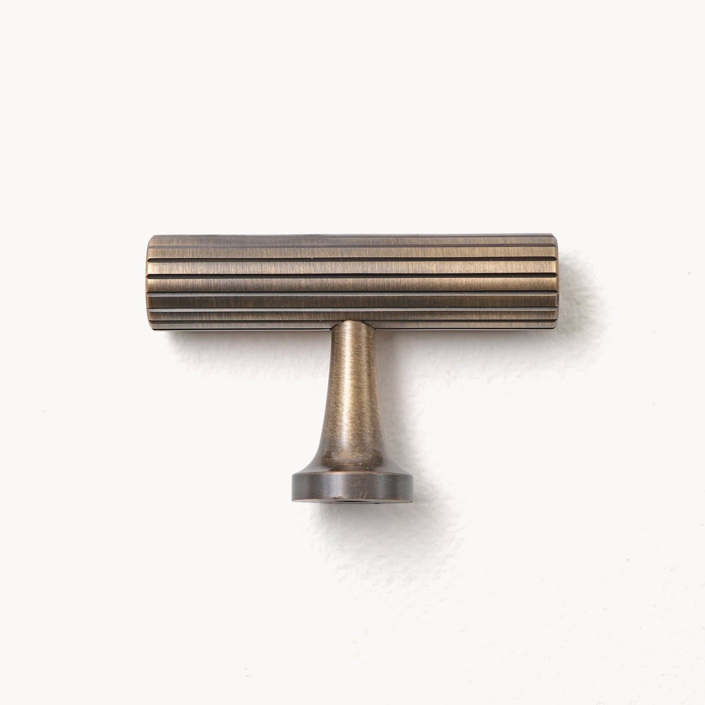 Knurled Aged Brass T-knob | LZ-TA