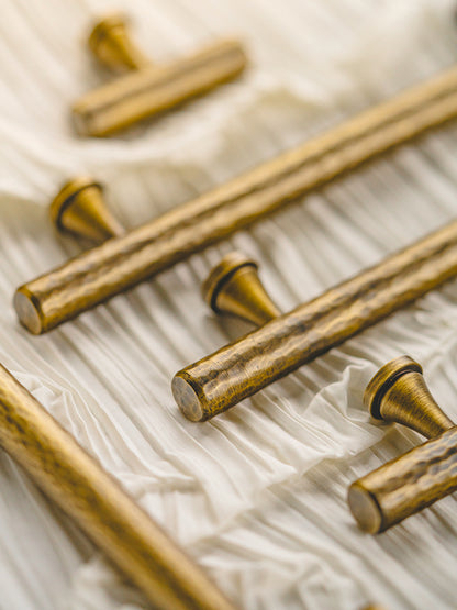 Hammered Aged Brass Handles | CWA-A