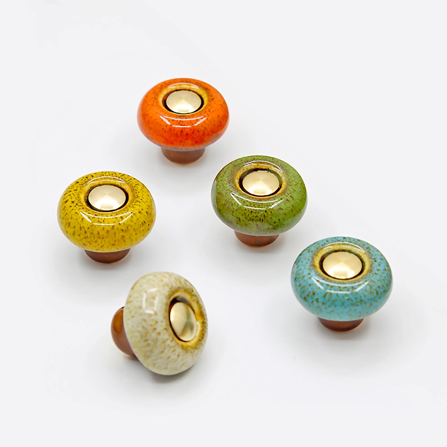 Colorful Vintage Ceramic Cabinet Knobs | MT-02