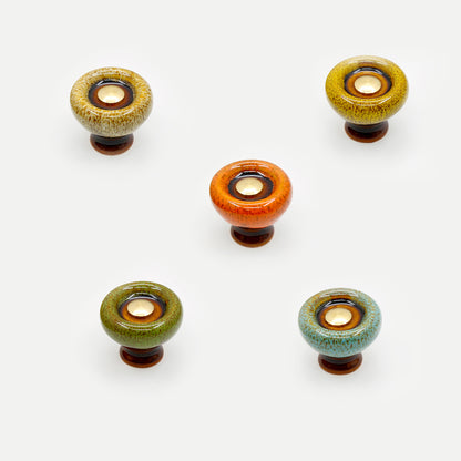 Colorful Vintage Ceramic Cabinet Knobs | MT-02