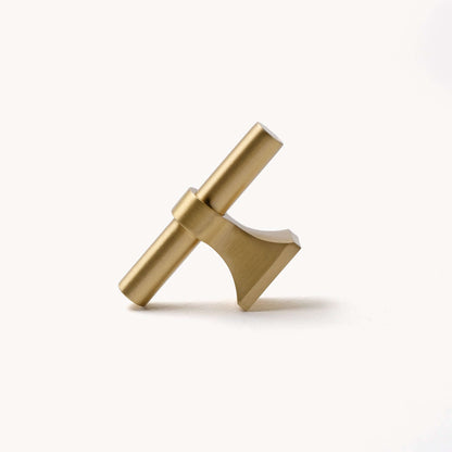 Satin Brass T-knob for Cabinets | LB-TB