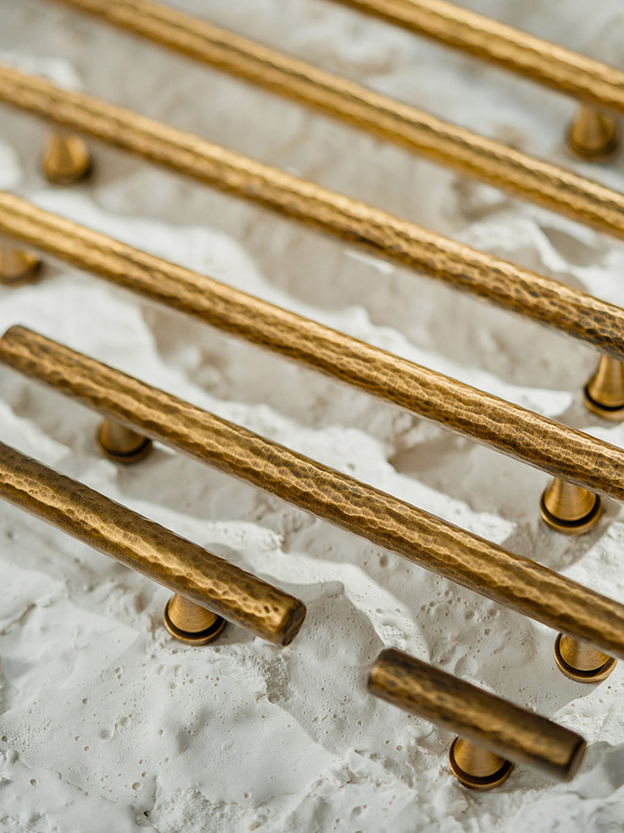 Hammered Aged Brass Handles | CWA-A