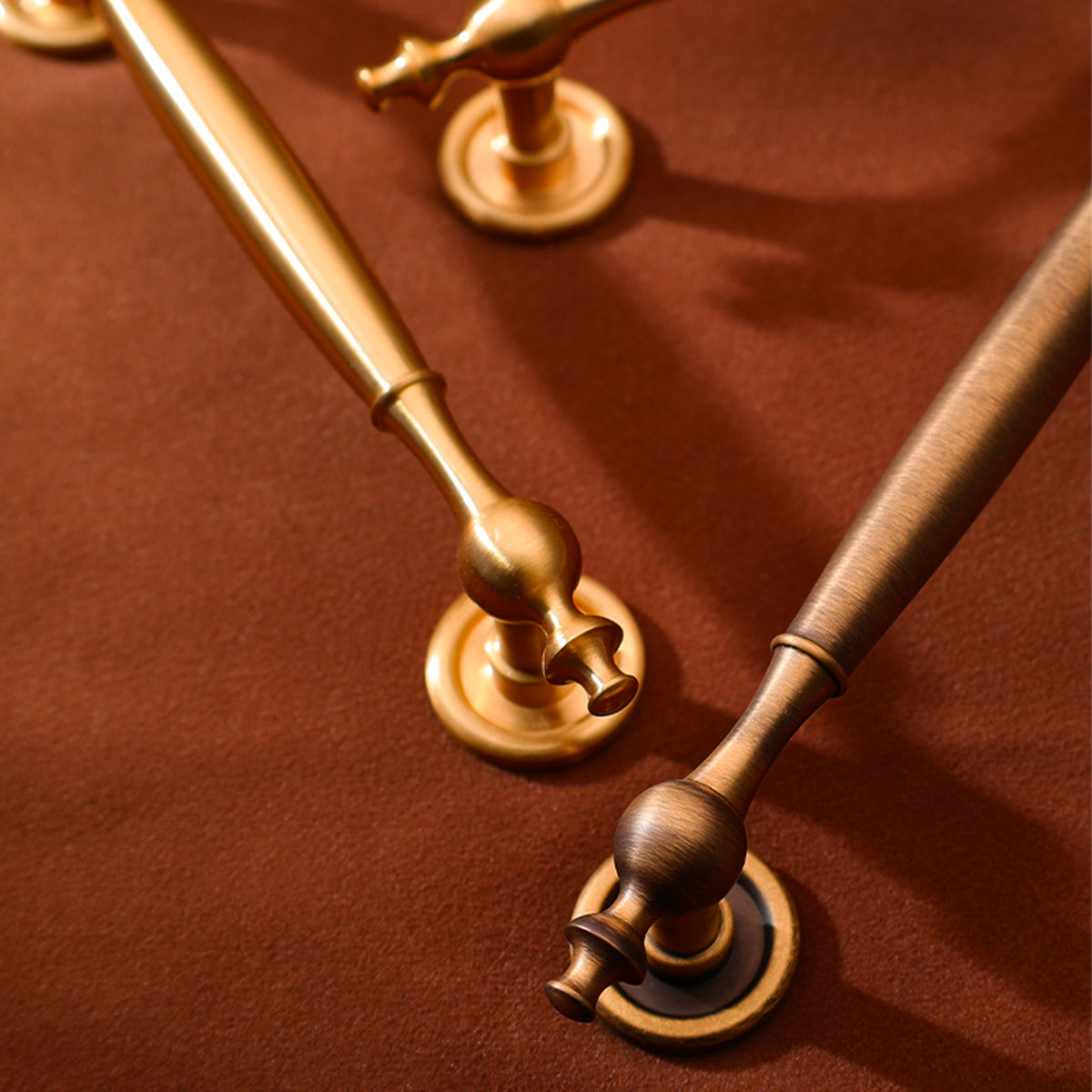 Aged Brass Knob And Pull | CAF