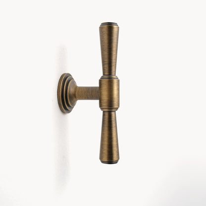 Antique Brass Drawer T-Knob | DZ-TA