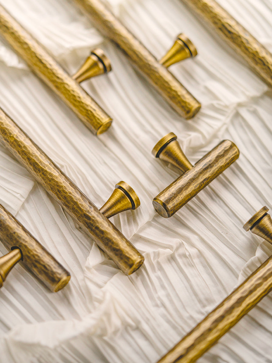 Hammered Aged Brass Handles | CWA-A