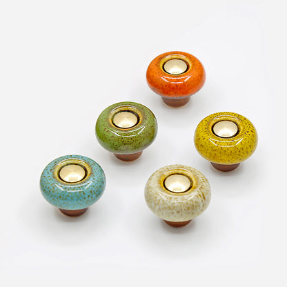 Colorful Vintage Ceramic Cabinet Knobs | MT-02