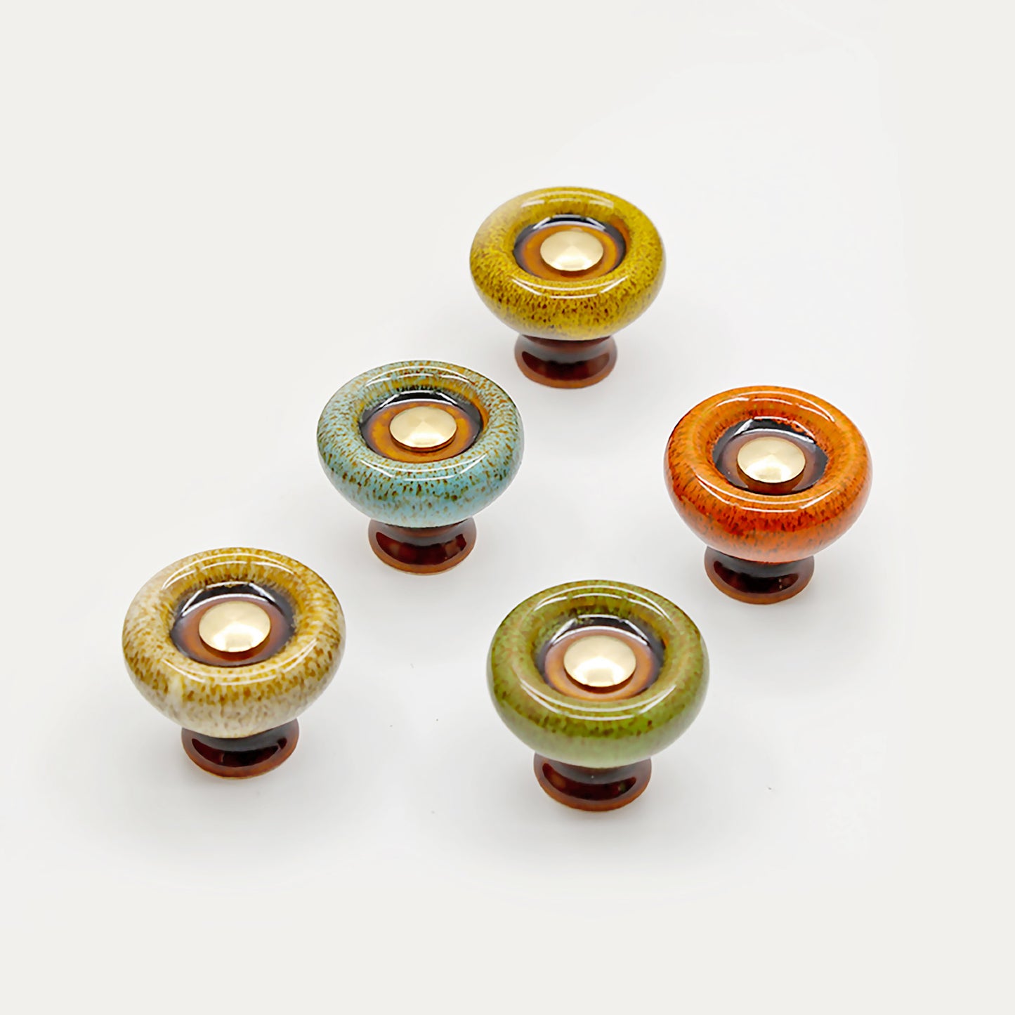 Colorful Vintage Ceramic Cabinet Knobs | MT-02