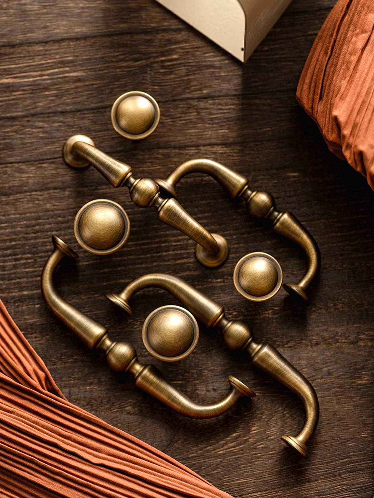 Antique Brass Handle Set | DHQ-A