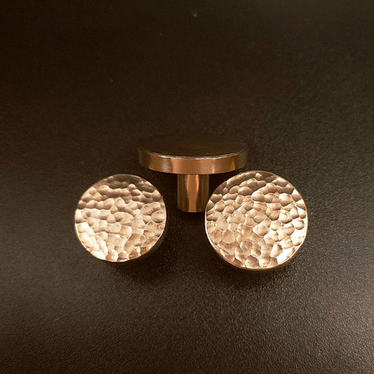 MCM Hammered Brass Knobs | PMCW