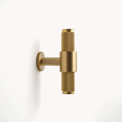 Knurled Brass T-knob | GHD-TB